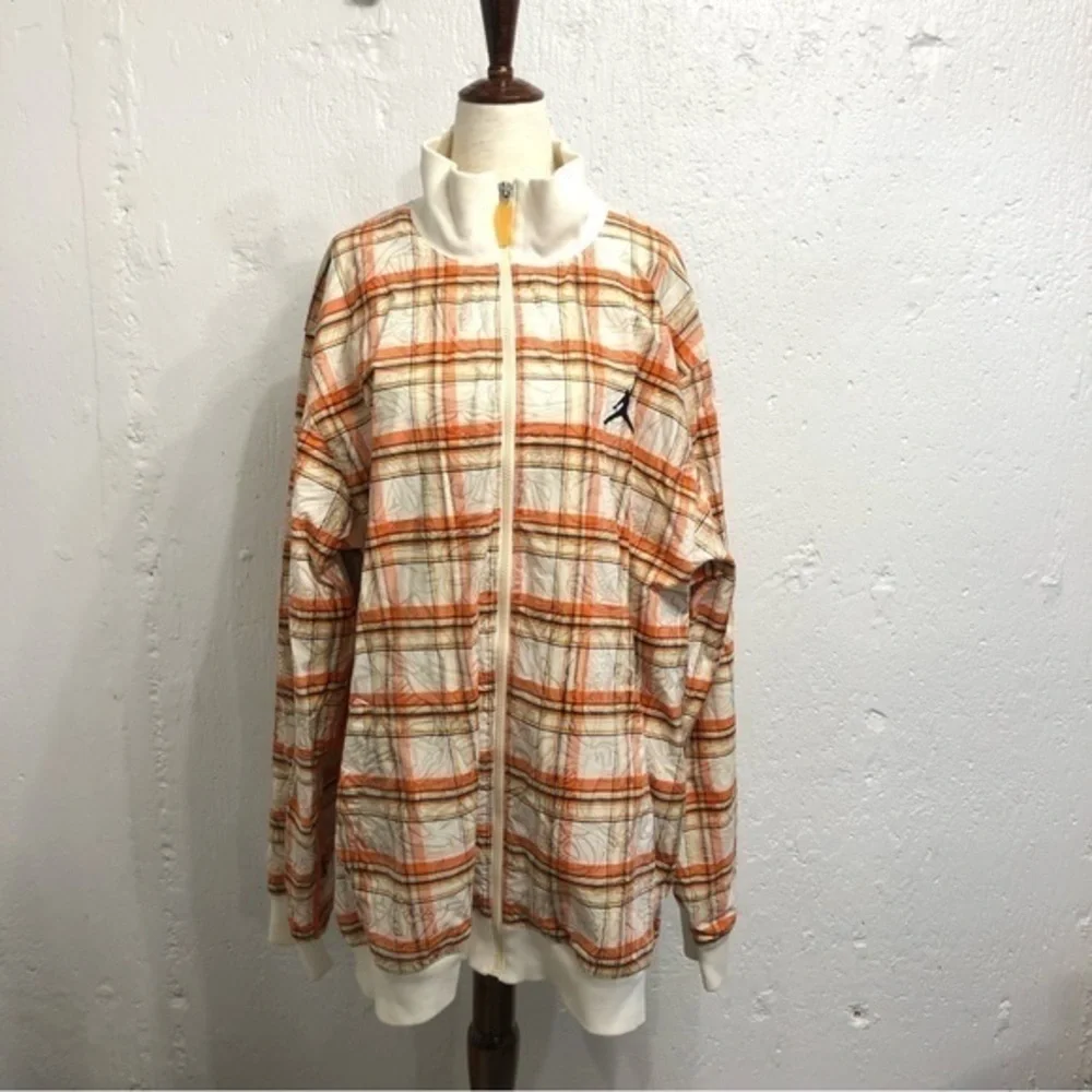 Nike air Jordan V 5‎ classic plaid fashion urban jacket XXLarge